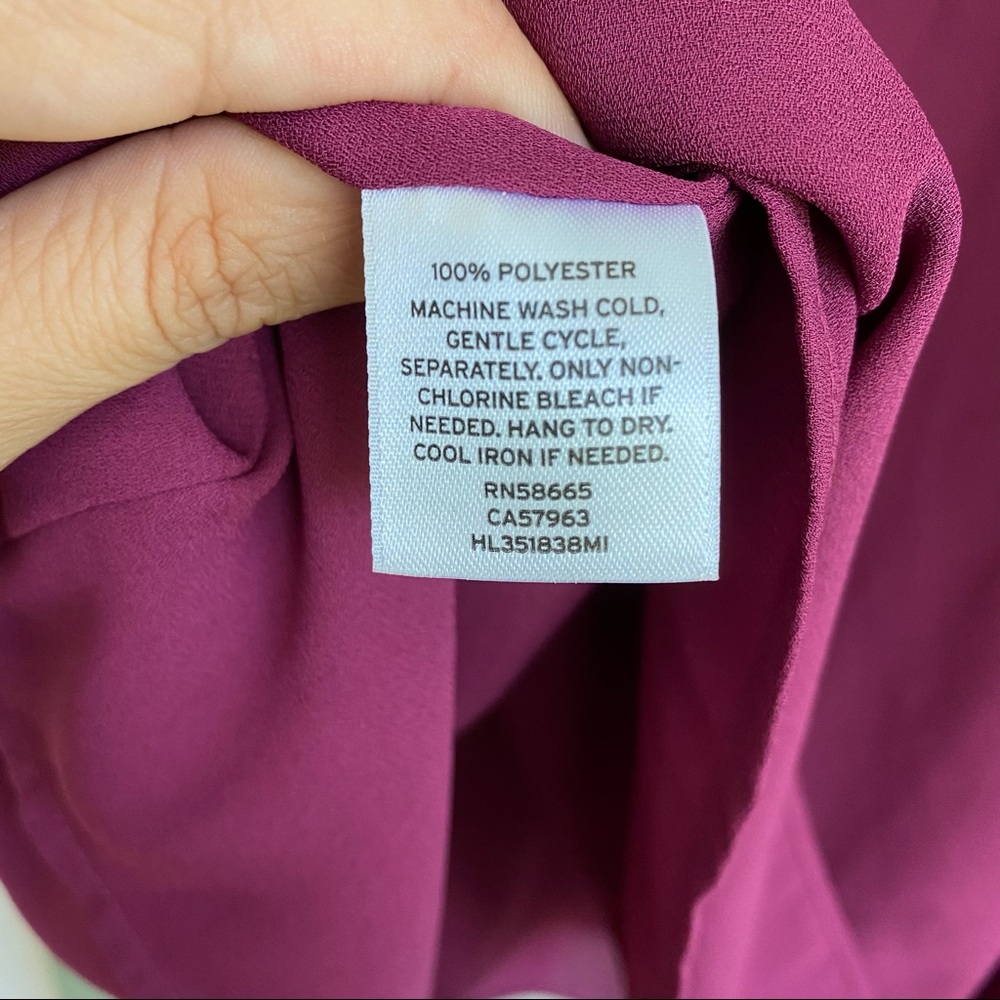 Chelsea28 Cold Shoulder Plum Wine Shift Dress - Picture 4 of 7